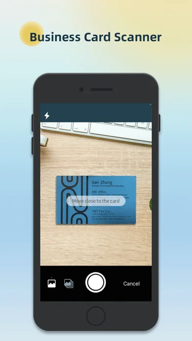 Visitenkarten Scanner-OCR Card screenshot 1