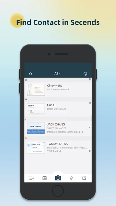 Visitenkarten Scanner-OCR Card screenshot 3