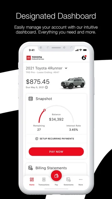 Toyota Financial Services screenshot 2