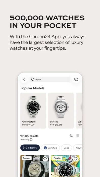 Chrono24 | Luxusuhren shoppen screenshot 1