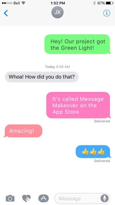 Message Makeover - Colorful Text Message Bubbles screenshot 1
