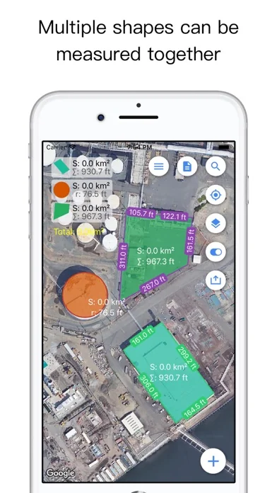 Planimeter Pro for map measure screenshot 3