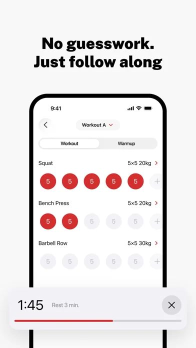 StrongLifts Weight Lifting Log screenshot 2