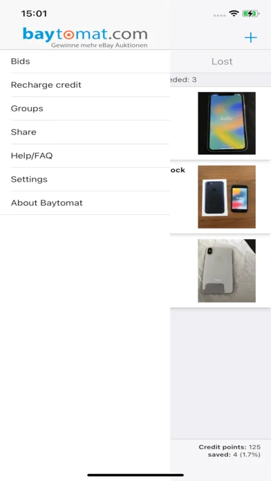 Sniper & Bietagent für eBay ++ screenshot 1