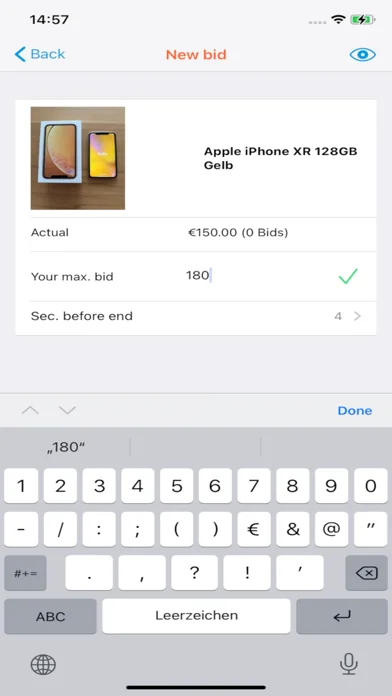 Sniper & Bietagent für eBay ++ screenshot 3