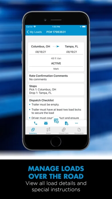 TQL Carrier Dashboard screenshot 2