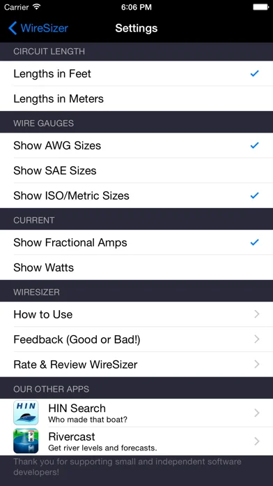 WireSizer - DC Voltage Drop screenshot 2