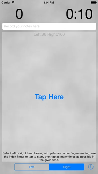 CNS Tap Test