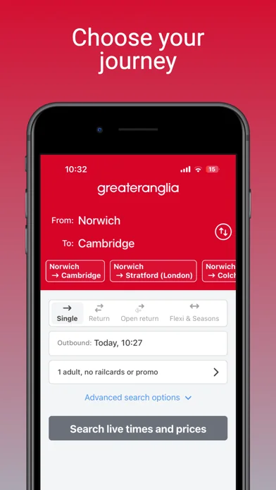 Greater Anglia Train Tickets