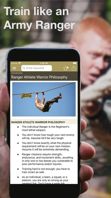 Army Ranger Fitness screenshot 1