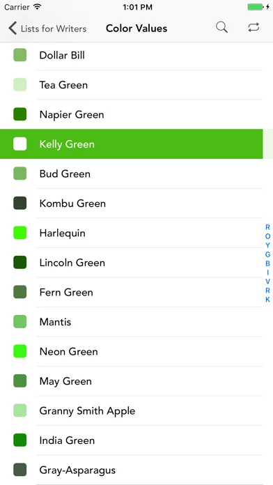 Lists for Writers screenshot 4