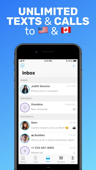 Text Me - Telefonieren & SMS screenshot 1