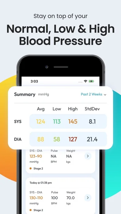 Blutdruck App Tagebuch SmartBP screenshot 3
