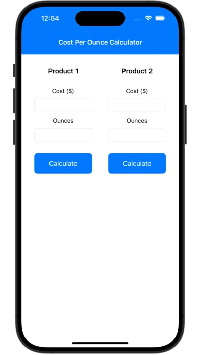 Cost Per Ounce Calculator