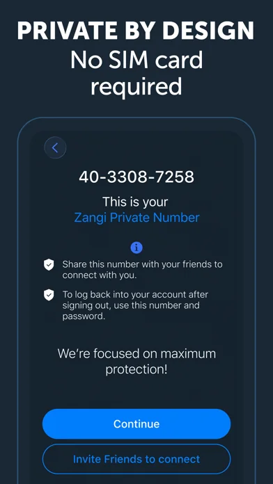Zangi Private Messenger screenshot 1