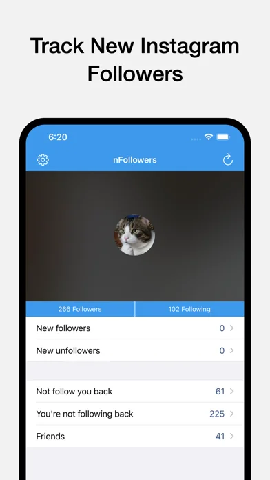 nFollowers: Unfollowers Report screenshot 1