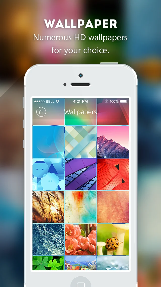 Wallpaper & Background Blur Color Status Bar HD for iOS 6 & 7 screenshot 1