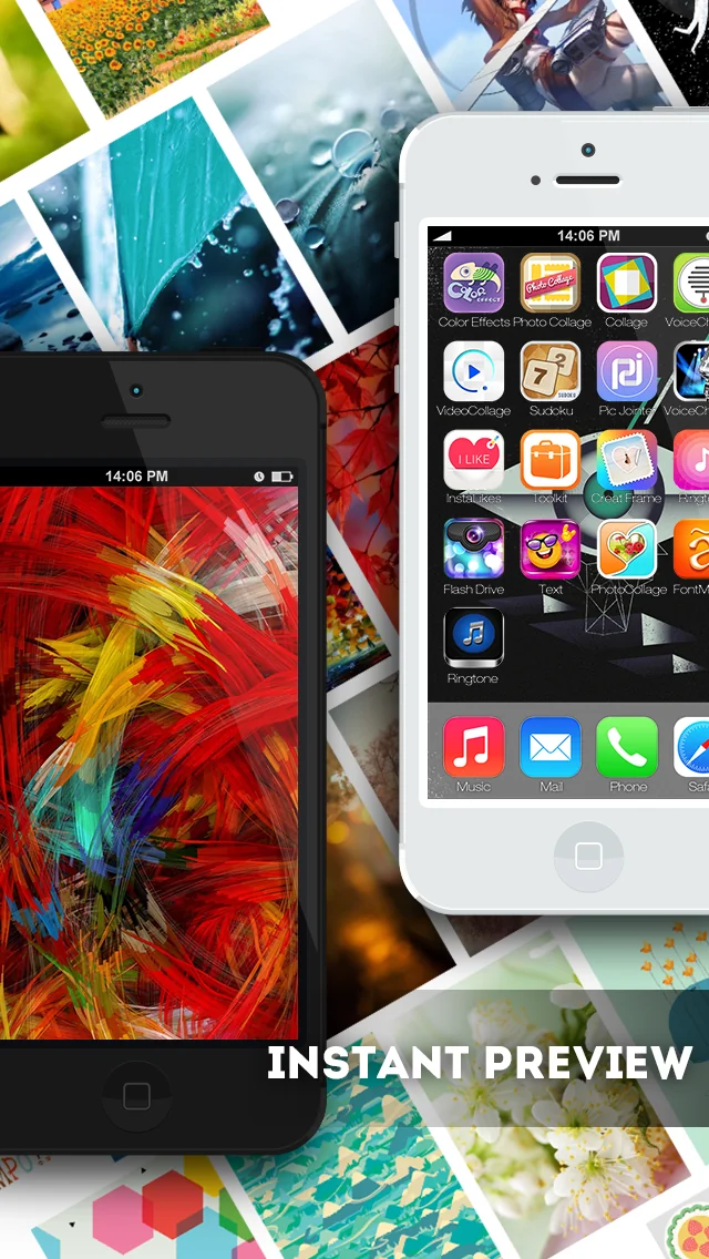 Wallpaper & Background Blur Color Status Bar HD for iOS 6 & 7 screenshot 4