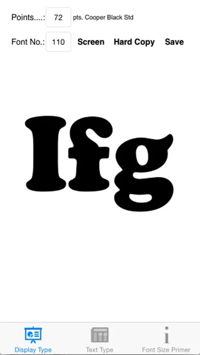 Font Sizes