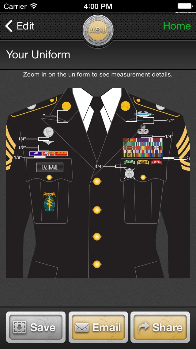iUniform ASU - Builds Your Army Service Uniform screenshot 3