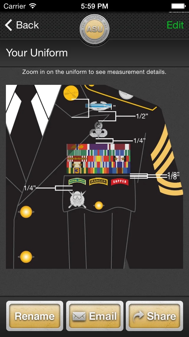 iUniform ASU - Builds Your Army Service Uniform screenshot 4