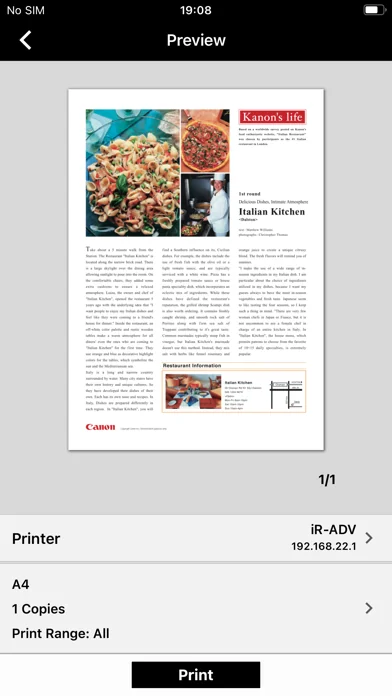 Canon PRINT Business screenshot 2