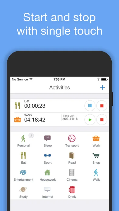 aTimeLogger Zeitmanagement screenshot 1