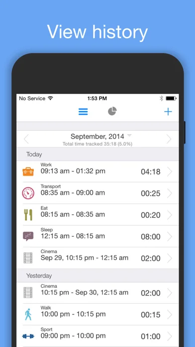 aTimeLogger Zeitmanagement screenshot 2