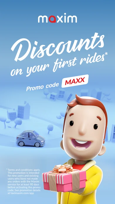 maxim: order a taxi & delivery screenshot 1