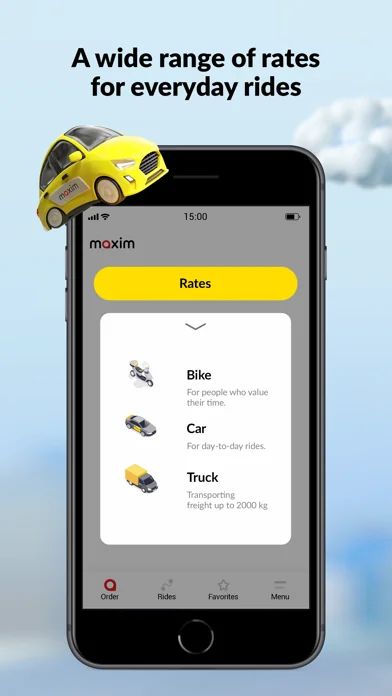 maxim: order a taxi & delivery screenshot 3