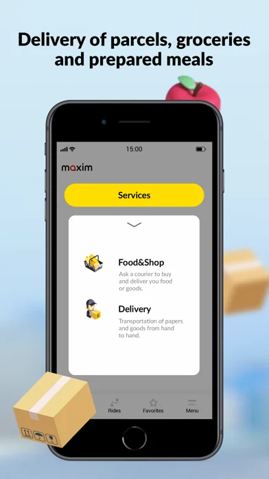 maxim: order a taxi & delivery screenshot 4