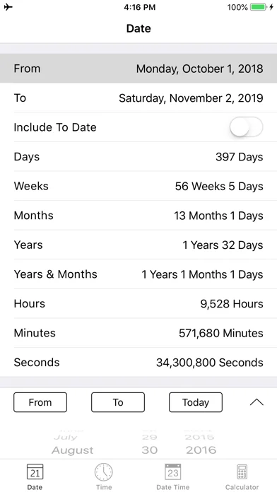 Date and Time Calculator Pro screenshot 1