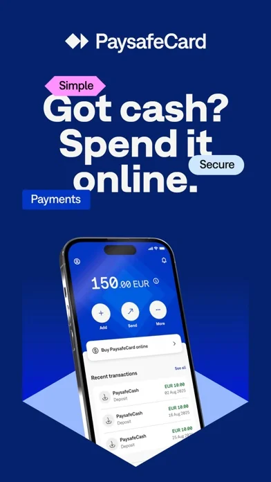 PaysafeCard–Prepaid-Zahlungen screenshot 1