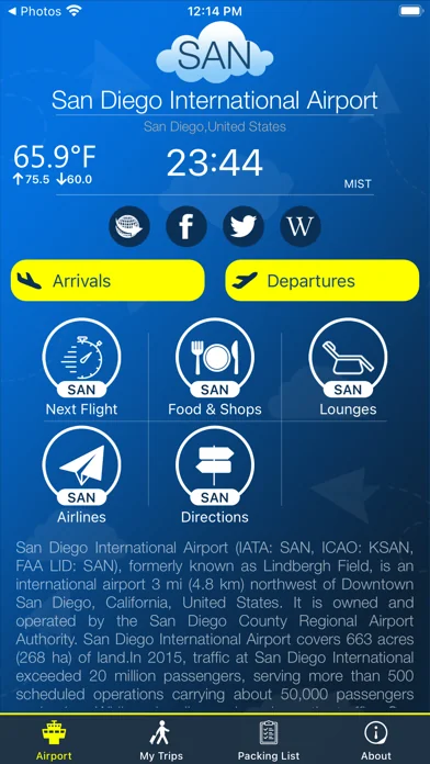 San Diego Airport + Tracker