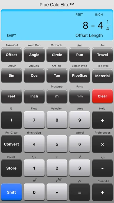 Pipe Calc Elite screenshot 1