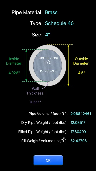 Pipe Calc Elite screenshot 3