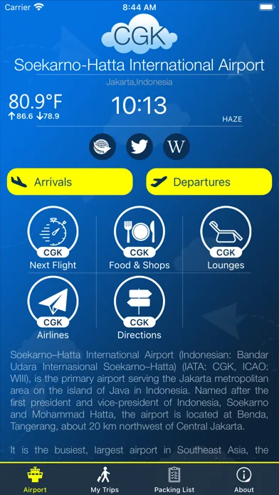 Jakarta Airport (CGK) + Radar