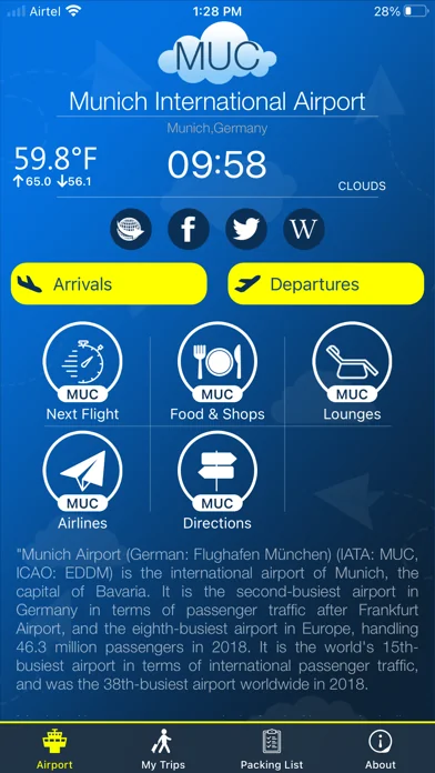Flughafen München - Tracker