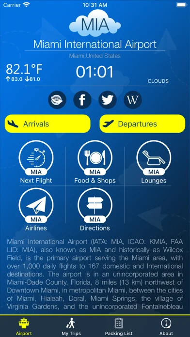 Miami Airport (MIA) + Radar