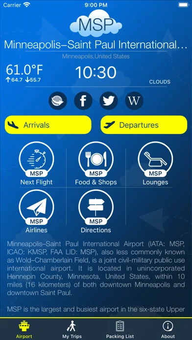 Minneapolis Airport (MSP) Info