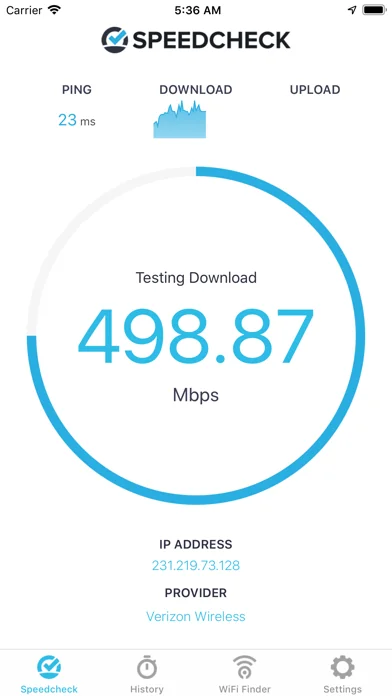 Speedcheck Internet Speed Test screenshot 1