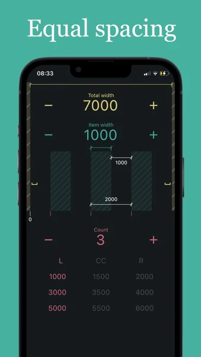 Equal Spacing Calculator