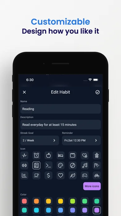 Habit Tracker - HabitKit screenshot 3
