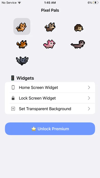 Pixel Pals Widget Pet Game screenshot 1