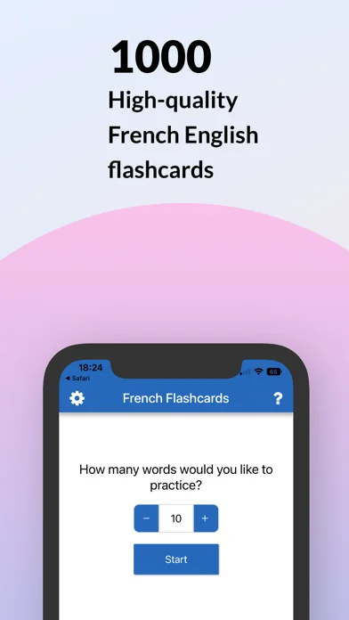 French Flashcards - 1000 words