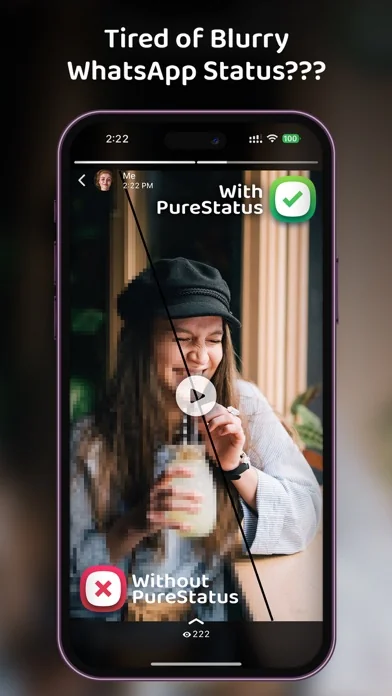 PureStatus: ByeBye Blur Status
