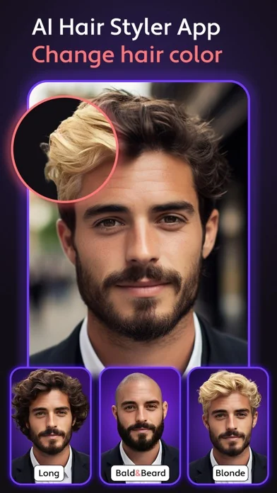 Cosmo: AI Haare, Frisur Filter