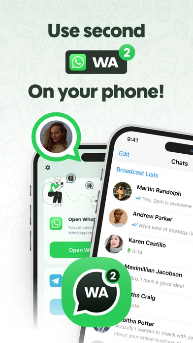 Dual Messenger Web for WA