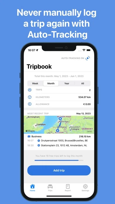 Fahrtenbuch von Tripbook