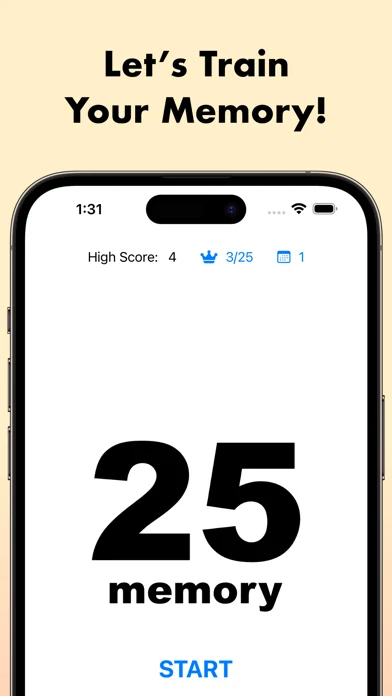 Number Memory 25